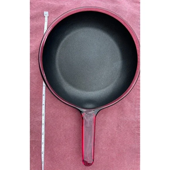 Corning Ware Visions CRANBERRY with Teflon Bottom (4 piece set)
